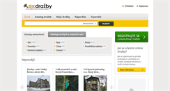 Desktop Screenshot of exdrazby.cz