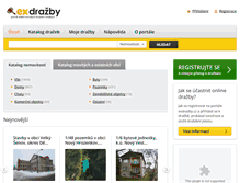 Tablet Screenshot of exdrazby.cz